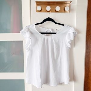 🔴White LoveJ Blouse
